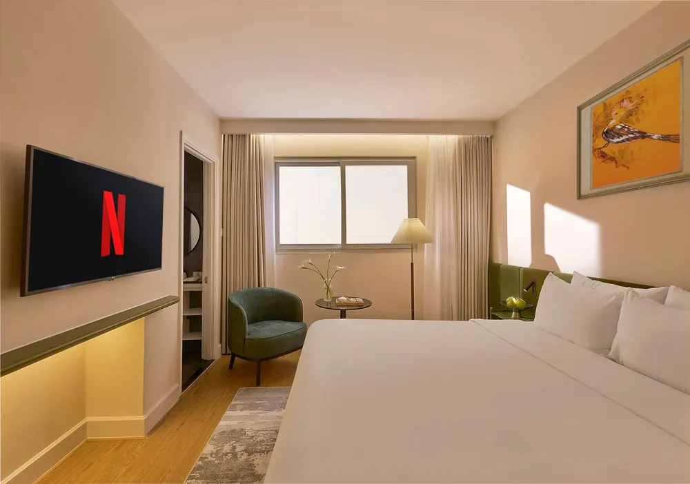 Phòng Deluxe Twin City view Bathub