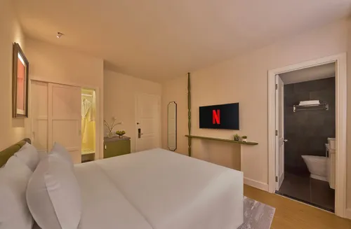 Phòng Deluxe Twin City view Bathub